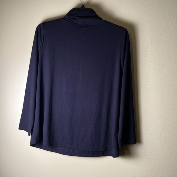 Norm Thompson Prima Black Cowl Neck Long Sleeve Top - Picture 5 of 5